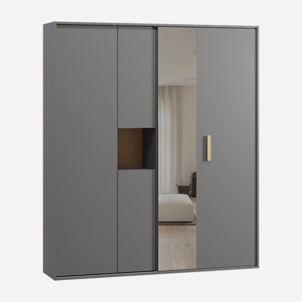 Шкаф-купе Бладвен-180-210 Grey Oak