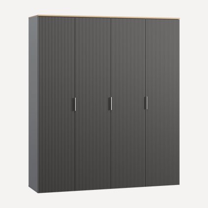 Распашной шкаф Енссон-4-180-210 Grafit Oak