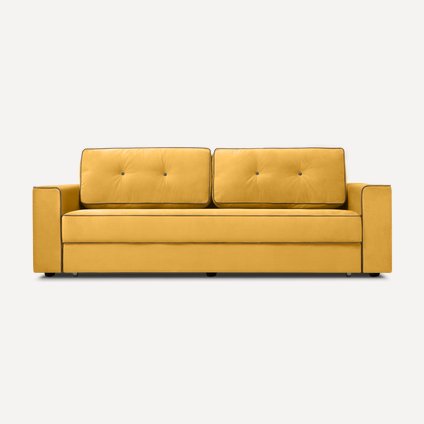 Диван прямой Менли Velvet Yellow
