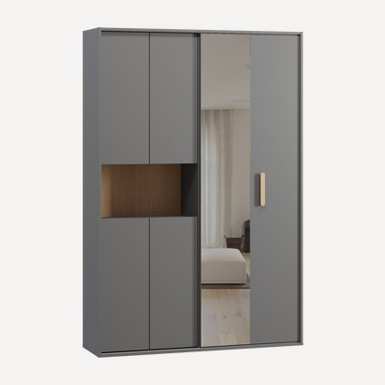 Шкаф-купе Бладвен-140-210 Grey Oak