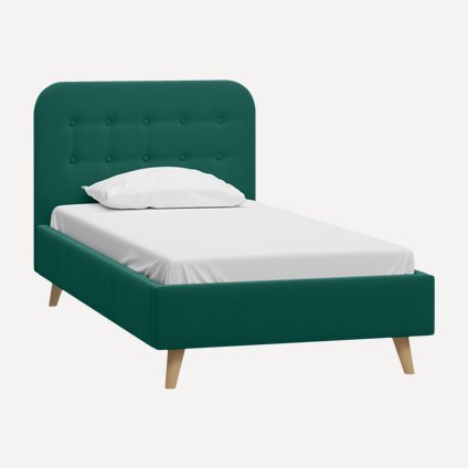 Кровать Динс 90 Velvet Emerald