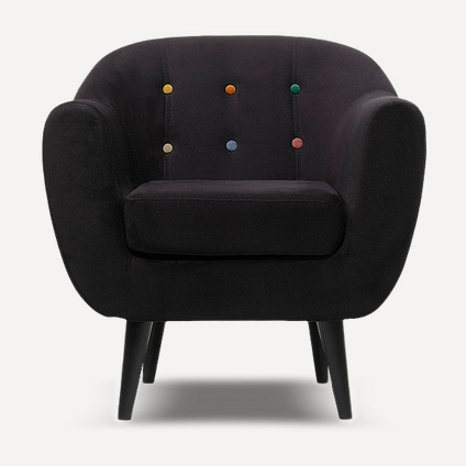 Кресло Роттердам Velvet Black