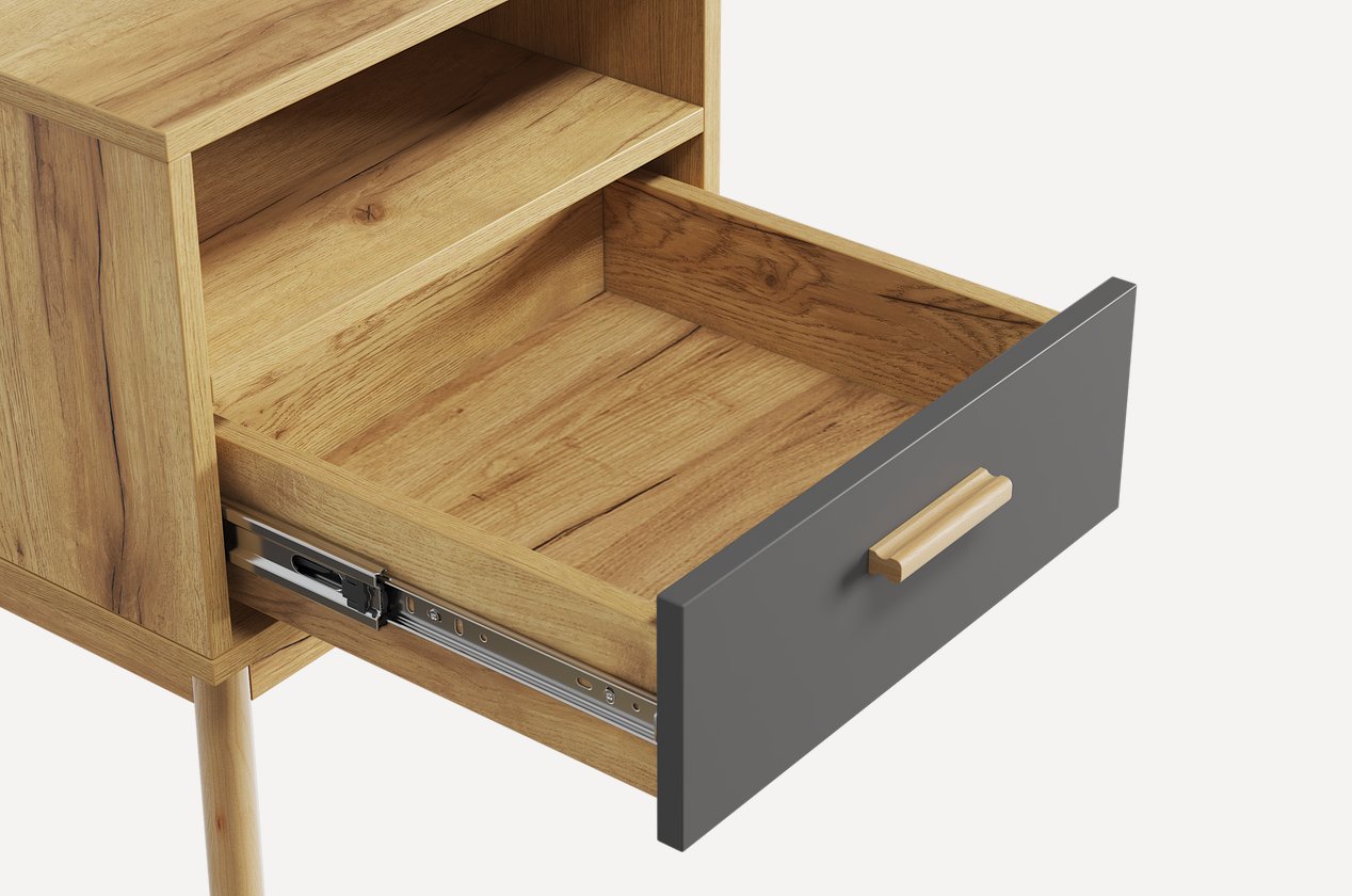 Тумба прикроватная Нордик Wood Grey – купить в Москве по цене 5 990 ...