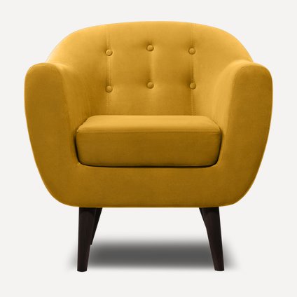 Кресло Роттердам Velvet Yellow