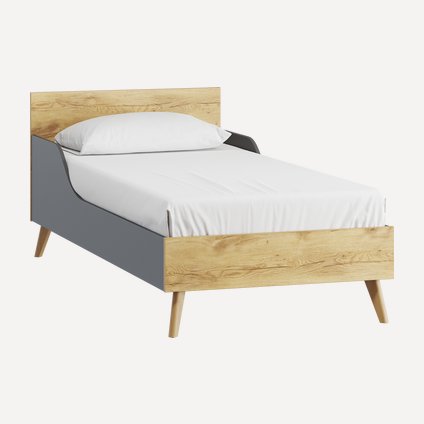 Кровать Нордик 90 Wood Grey