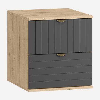 Тумба прикроватная Монблан-1 Line Grafit