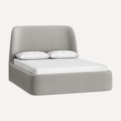 Кровать Далти 140 Velvet Silver
