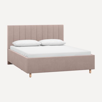 Кровать Адель 160 Velvet Coffe