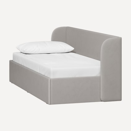 Кровать Милтон 90 Velvet Silver