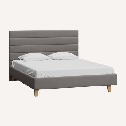 Кровать Лосон-Legs 140 Velvet Grey