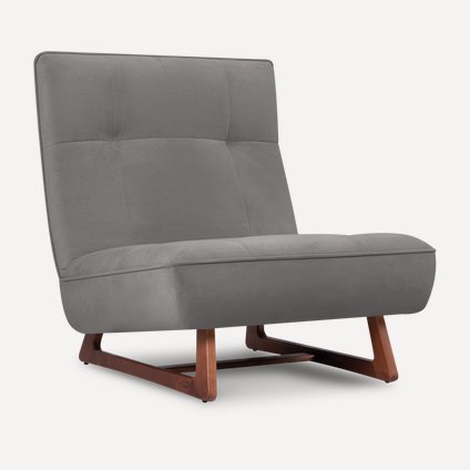 Кресло Рибс Velvet Grey