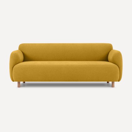 Диван прямой Пайпел-3 Bucle Yellow