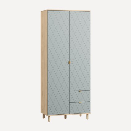 Распашной шкаф Теджонс-2 Diamond Mentol