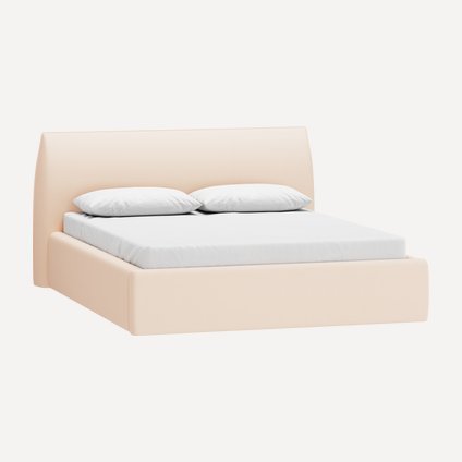 Кровать Агами 160 Barhat Beige