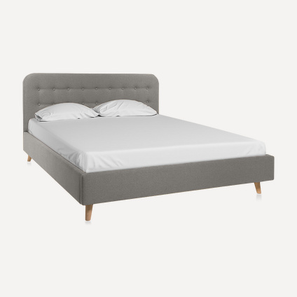 Кровать Динс 140 Velvet Grey