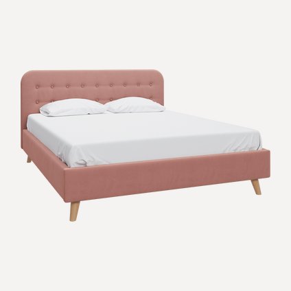 Кровать Динс 160 Velvet Pink