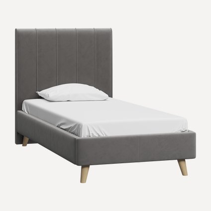 Кровать Шерона-Legs 90 Velvet Grey