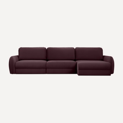 Диван угловой Биани-2 Velvet Wine