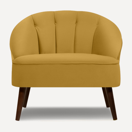 Кресло Мона Velvet Yellow